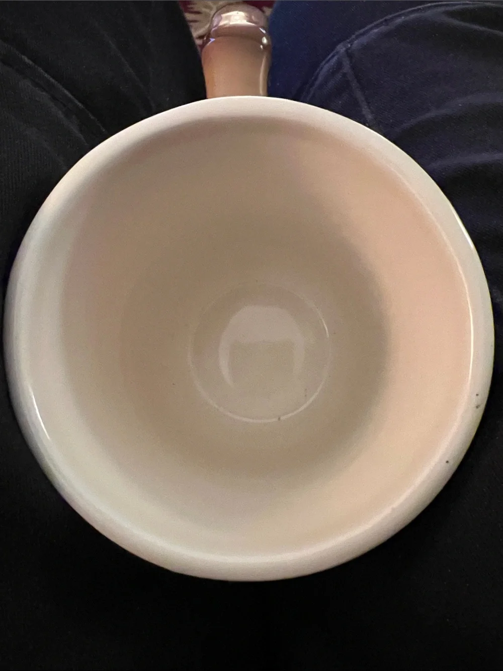Pier 1 Vintage Red Parrot White Mug Cup Bamboo Handle 14oz